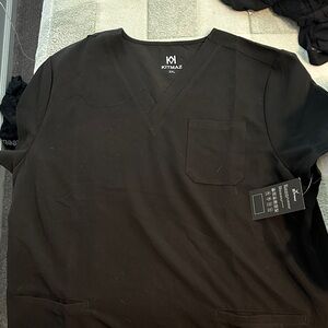 Black Women's Scrub Top